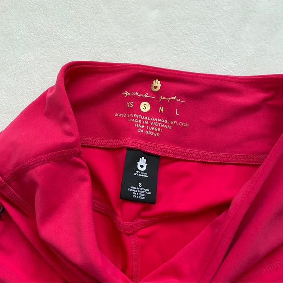 *SOLD*Spiritual Gangster Hot Pink Love Legging - Picture 3 of 13